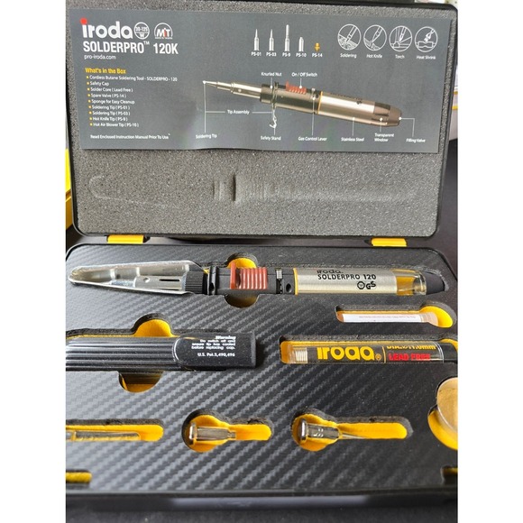 Iroda Solderpro 120 Cordless Butane Soldering Tool NEW